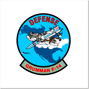 F-14 Tomcat - DEFENSE Grumman F-14 - Clean Style Posters and Art